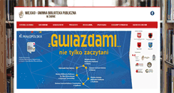 Desktop Screenshot of biblioteka.zabno.pl