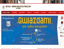 Tablet Screenshot of biblioteka.zabno.pl