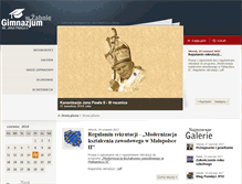 Tablet Screenshot of gimnazjum.zabno.com